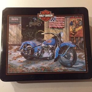 Harley Davidson motorcycle tin